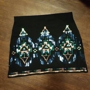 Nwot bongo sequin tribal skirt
